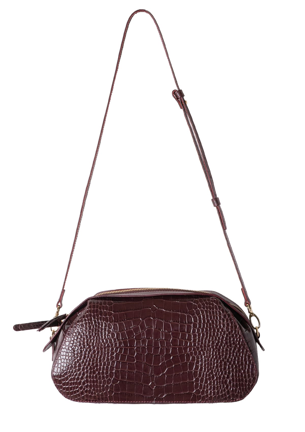 Сумка шкіряна Etape Venice Crocco Burgundy